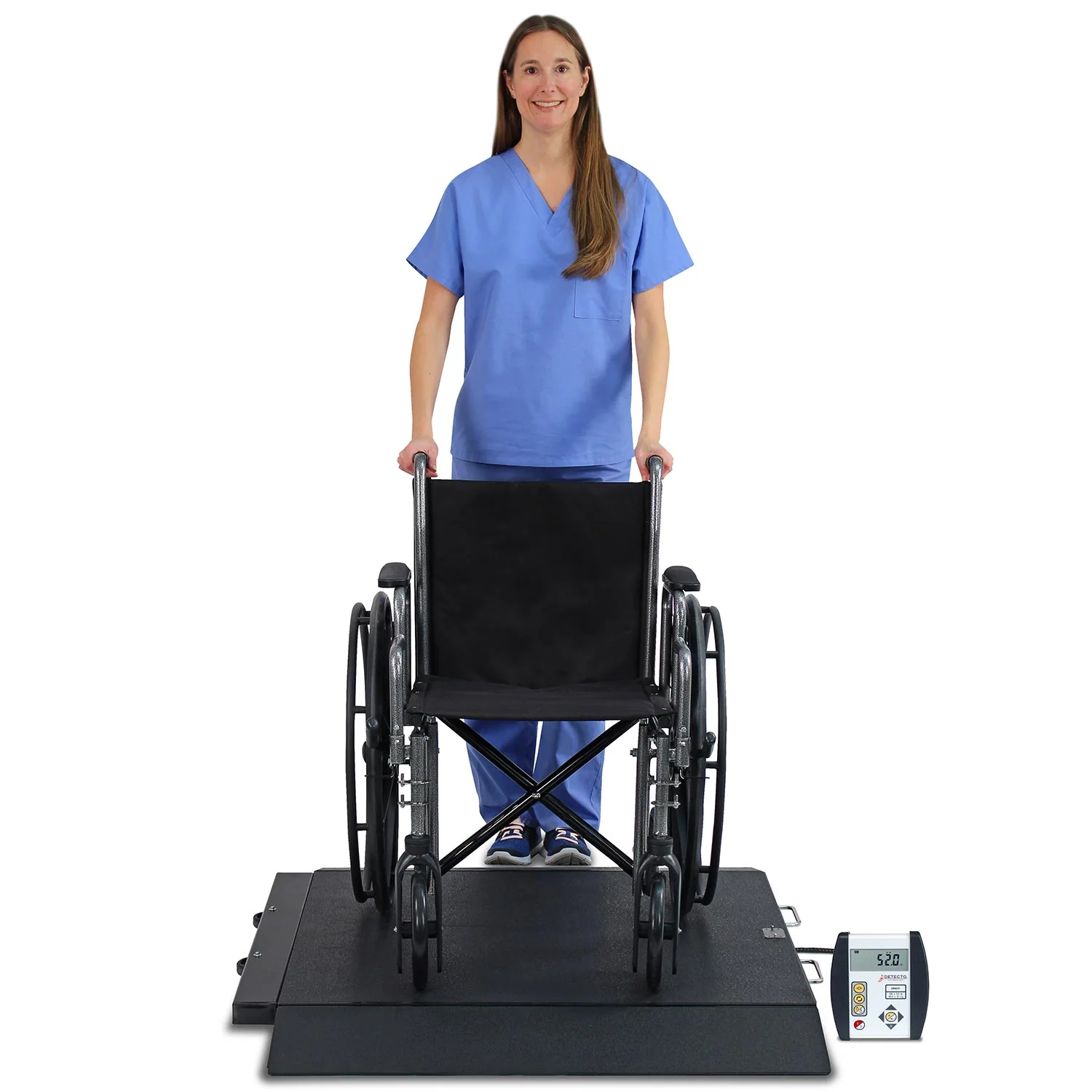6400 Detecto Portable Wheelchair Scale - 1000 lb Capacity - Image 3