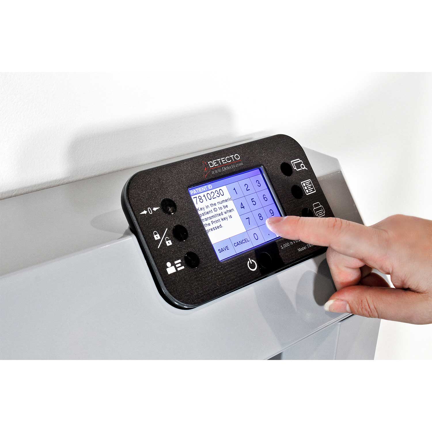 7550 - Detecto -Wall Mount Fold -Up Wheelchair Scale - Image 3