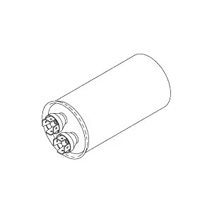 Capacitor, (55µF, 370VAC) AirStar Compressor Part: 85832/CMC202