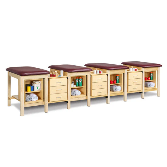 Clinton 1705 Classic Taping Station w/ Tiered Shelf Boxes & Drawers - Image 3