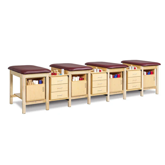 Clinton 1707 Classic Taping Station w/ Open Shelves, Doors & Drawers - Image 3