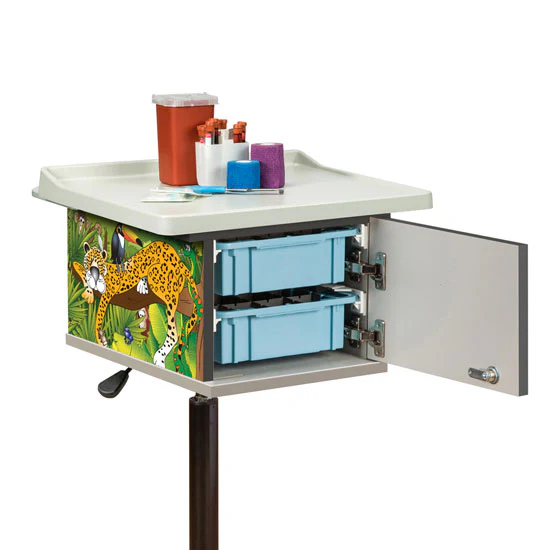 Clinton 67232 Rainforest Follies 2-Bin Phlebotomy Cart - Image 3