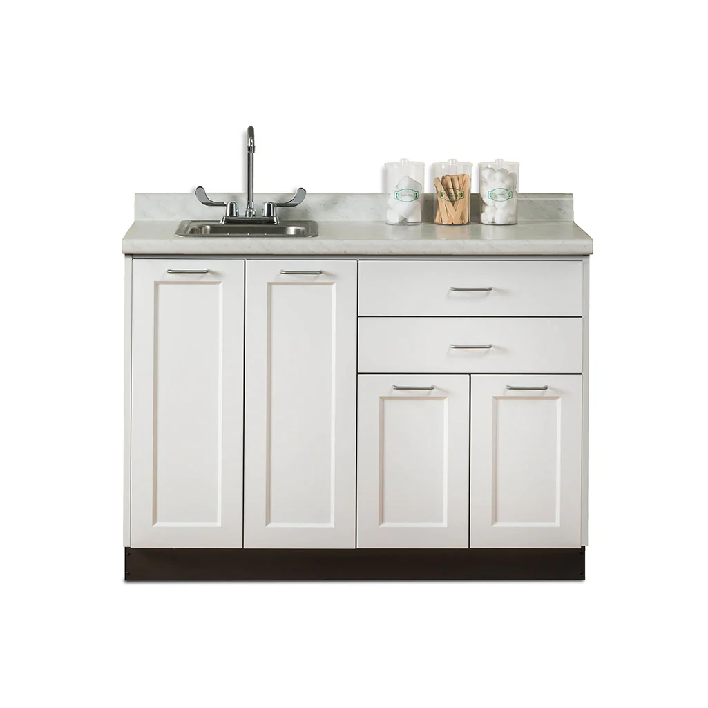 Clinton 8648 Fashion Finish Base Cabinet w/ 4 Doors & 2 Drawers