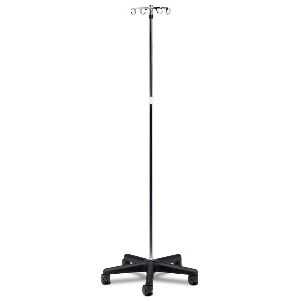 Clinton IV-474 5-Leg, 4-Hook Economy Twist Lock IV Pole