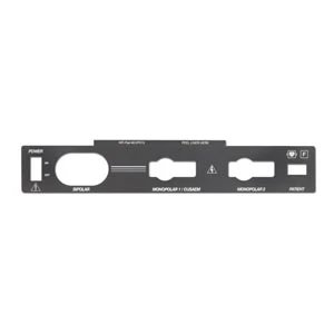 Overlay, Connector Panel For Valley Lab Force ESU Part:1020029/CVP013