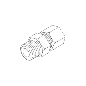 Fitting, Male Connector - Fits Most Tuttnauer Autoclaves Part: RPF688