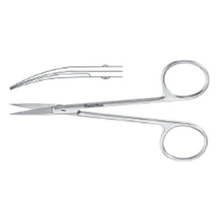 Scissors, 4-1/2" Iris, Curved, Fine, Meisterhand SKU:MH5-306 - Image 2