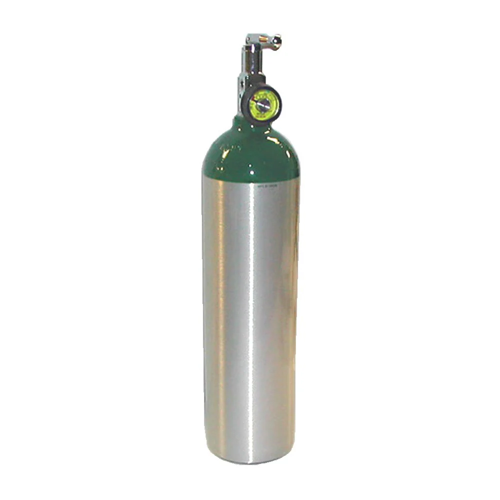 Mada E Cylinder, Post Valve, On/Off Toggle, Gauge, CGA-870 - 1603E