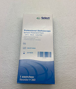 Stethoscope, Sprague Rappaport-Type (Black, 22 In.) SKU: B713 - Image 4
