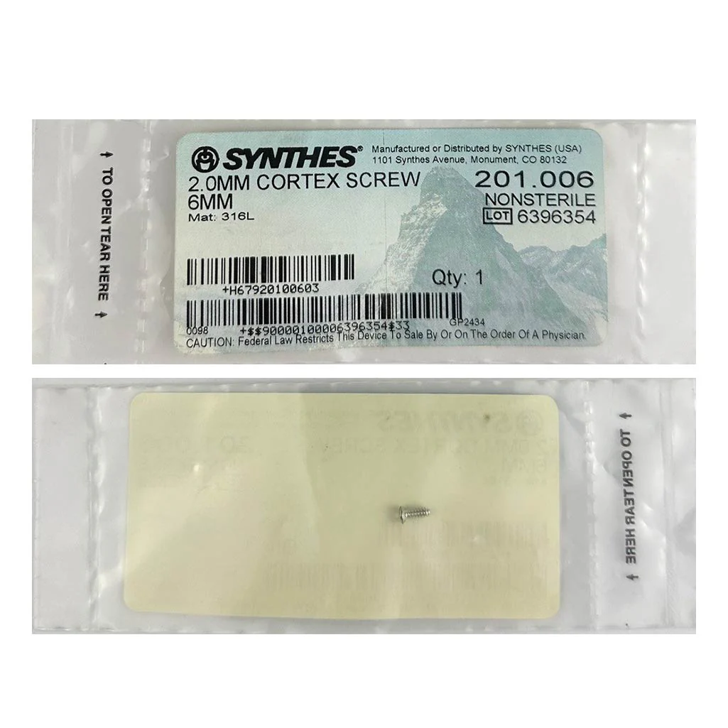 Synthes 2.0mm Cortex Screw - 201.006