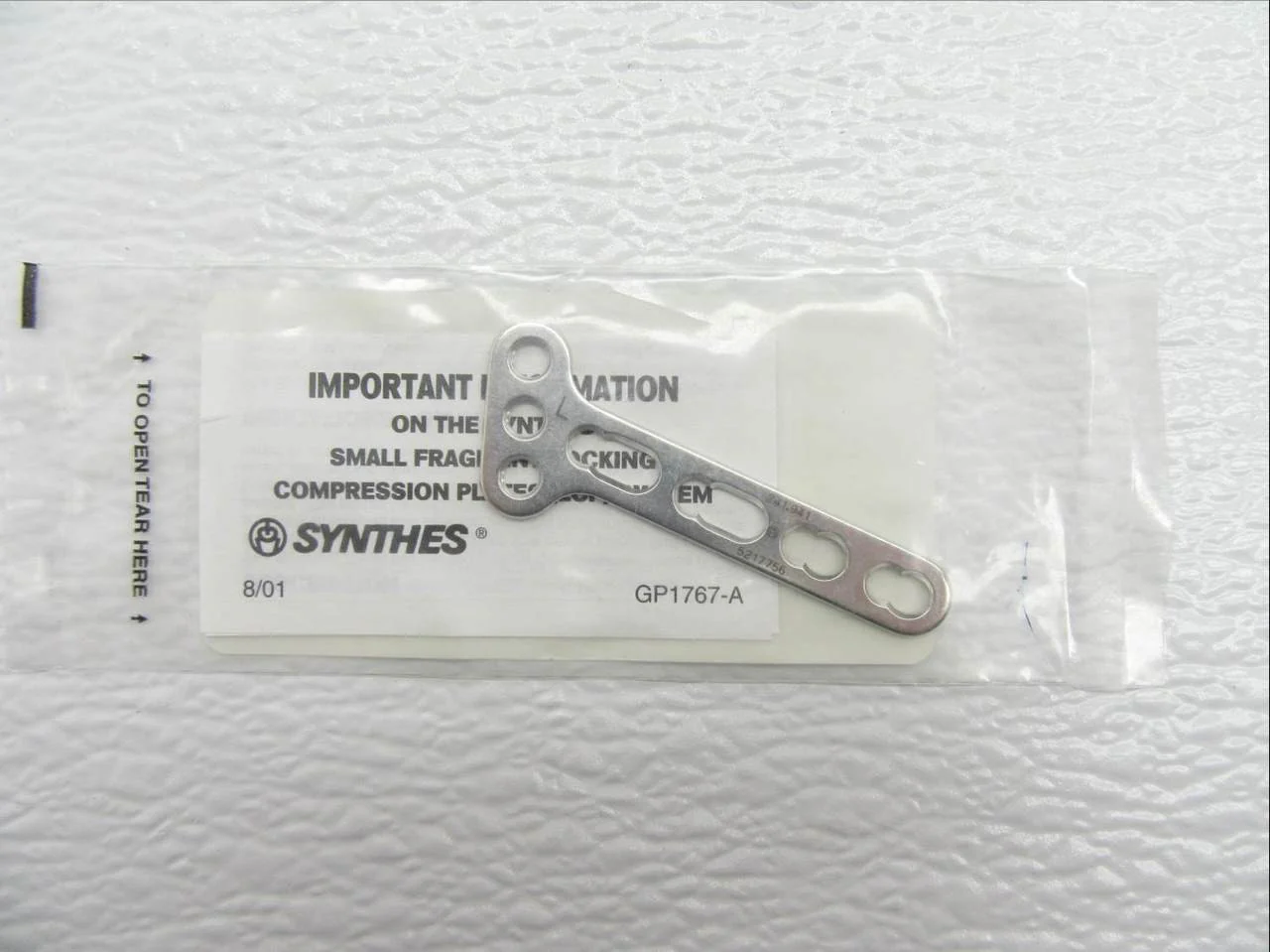 Synthes 3.5mm LCP T-Plate 3H Head/4H Shaft - 241.941 - Image 2