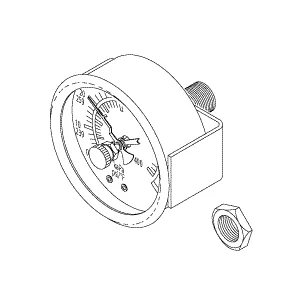 Gauge, Pressure 0-60/Tuttnauer Autoclave Part: 02300011/TUG012 - Image 3