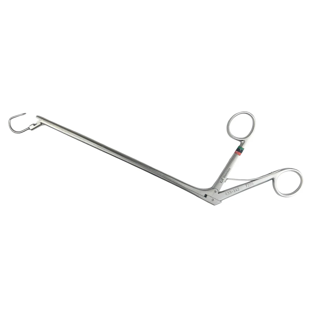 Vaginal Miya Hook Ligature Suture Carrier Forceps, ZSI - 433-142