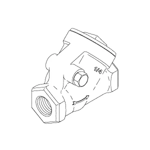 Valve, Check (1/4") Amsco/Steris/ Sterilizer Part:10278-091/AMV228